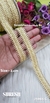 25965-C Flora Gold Two-Side Samosa Gota Jhalar Lace – 2 cm