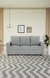 neudot Roman Sofa for Living Room |3 Persons Sofa|Premium Fabric with Cushioned Armrest | Solid Wood Frame|3 Seater in Grey Color