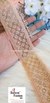 Gemstone Garden Peach Embroidered Trim