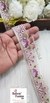 Magenta Flowers Sequined Petal Cutwork Laces