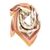 Leather Hang Tag Printed Silk Bandana