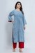 Naksh Indigo Straight Kurta and Pants (Set of 2)