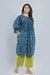 Naksh Blue Loose Fit Gathered Kurta with Pants (Set of 2)
