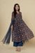 Naksh Dark Blue Kalidar Kurta (Set of 3) testing