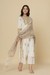 Naksh Off-White Straight Kurta And Dupatta (Set of 2)