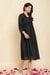 Naksh Black Mulmul Gathered Kurta-Dress