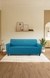 neudot Elegance Sofa for Living Room |3 Person Sofa|Premium Fabric with Cushioned Armrest | Solid Wood Frame|3 Seater in Scuba Blue Color