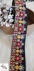 Fine Yellow Mix Floral Embroidered Trim