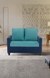 neudot Saya Dual Color Sofa for Living Room |2 Persons Sofa|Premium Fabric with Cushioned Armrest | Solid Wood Frame|2 Seater in Saya Duo Teal Color