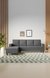 neudot Roman RHS Sectional Sofa for Living Room |6 Person Sofa|Premium Fabric with Cushioned Armrest | Solid Wood Frame|6 Seater in Graphite Grey Color