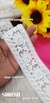 White with Water Work Two-Side Border Lace – 48337-Emb