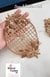 Embellished Handmade Patches- Antique Gold Color