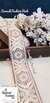 Thread Embroidered Flower & Leaves Subtle Brown Color Trim
