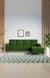 neudot Roman LHS Sectional Sofa for Living Room |6 Person Sofa|Premium Fabric with Cushioned Armrest | Solid Wood Frame|6 Seater in Emerald Green Color