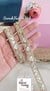 Sky Blue Luminous Gold Zari  Sequin Borders