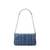 Empire Medium Frayed Denim Chain-Link Pochette