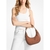Preston Small Suede Crescent Shoulder Bag