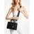 Gigi Small Topstitched Leather Messenger Bag