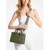 Gigi Small Topstitched Leather Messenger Bag