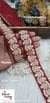 Marron Colour Luxe Zari Embroidered Lace Roll