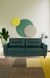 neudot Scott Sofa for Living Room |3 Persons Sofa|Premium Leatherette with Cushioned Armrest | Solid Wood Frame|3 Seater in Castle Green Color