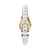 Michael Kors Petite Maude Gold-Tone and Lizard Embossed Leather Watch