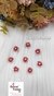 Red Glam Bead Sequin Buttons