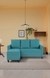 neudot Saya RHS Sectional Sofa for Living Room |4 Person Sofa| Premium Fabric with Cushioned Armrest | 12 Months Warranty| Solid Wood Frame| 4 Seater in Saya Duo Teal Color DIY(Do-It-Yourself)