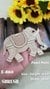 Pearl Gold Right Facing Elephant Patch