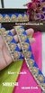 Royal Blue Sequin, Thread & Dori Embroidery Lace – 18298-Emb