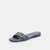 Margot Flat Sandal In Crystal Signature Denim