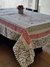 Table Covers HandBlock Printed Colourful Patterns for 6 Seater Table with Tassels 108 (Design-02)