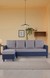 neudot Saya RHS Sectional Sofa for Living Room |6 Person Sofa| Premium Fabric with Cushioned Armrest | 12 Months Warranty| Solid Wood Frame| 6 Seater in Saya Duo Blue Color DIY(Do-It-Yourself)