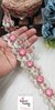 Pink flowers with Sequin Sprinkle Cutwork Laces