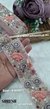 Pink  Net Multi-Thread Floral Embroidery Lace