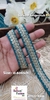 Rama Pearl Leaf Embroidered Border