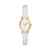 Michael Kors Petite Maude Gold-Tone and Lizard Embossed Leather Watch