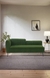 neudot Diva LHS Sofa Chaise Lounger with Black Legs for Living Room|Bedroom|2 Person Sofa|Diwan|Premium Fabric | Solid Wood Frame|2 Seater (Colour : Emerald Green (DIY))