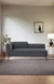 neudot Diva LHS Sofa Chaise Lounger with Black Legs for Living Room|Bedroom|2 Person Sofa|Diwan|Premium Fabric | Solid Wood Frame|2 Seater (Colour : Graphite Grey (DIY))