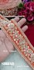 Vibrant Orange Zari Dori Lace