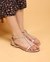 Women’s Silver Metallic Open-Toe Sandals