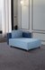 neudot Hailey Duet Fabric 1 Seater Left Aligned Lounger in Mirage Blue Colour | Dual Color | for Living Room | 1 Person Sofa
