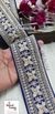 Exquisite Pearl  Navy Embroidered Lace