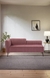 neudot Diva LHS Sofa Chaise Lounger with Black Legs for Living Room|Bedroom|2 Person Sofa|Diwan|Premium Fabric | Solid Wood Frame|2 Seater (Colour : Ceramic Pink (DIY))