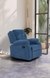 Ease Rocker Single Seater Fabric Recliner - Dusky Blue