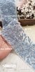 Grey Tone-to-Tone Floral Net Lace