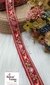 Mosaic Threadwork Zari Red Embroidery Borders