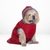 Ezra Fur Winter Jacket for Dogs, Cozy, Ultra Warm, and Water Resistant with Velcro Closure (Red)
