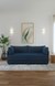 neudot Show Fabric Pull-Out Sofa Cum Bed for Living Room | 3 Seater Sofa Bed for Drawing Room & Bedroom|Diwan|Cobalt Blue Colour