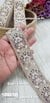 Mauve Floral Embroidery Lace – 48054-Emb